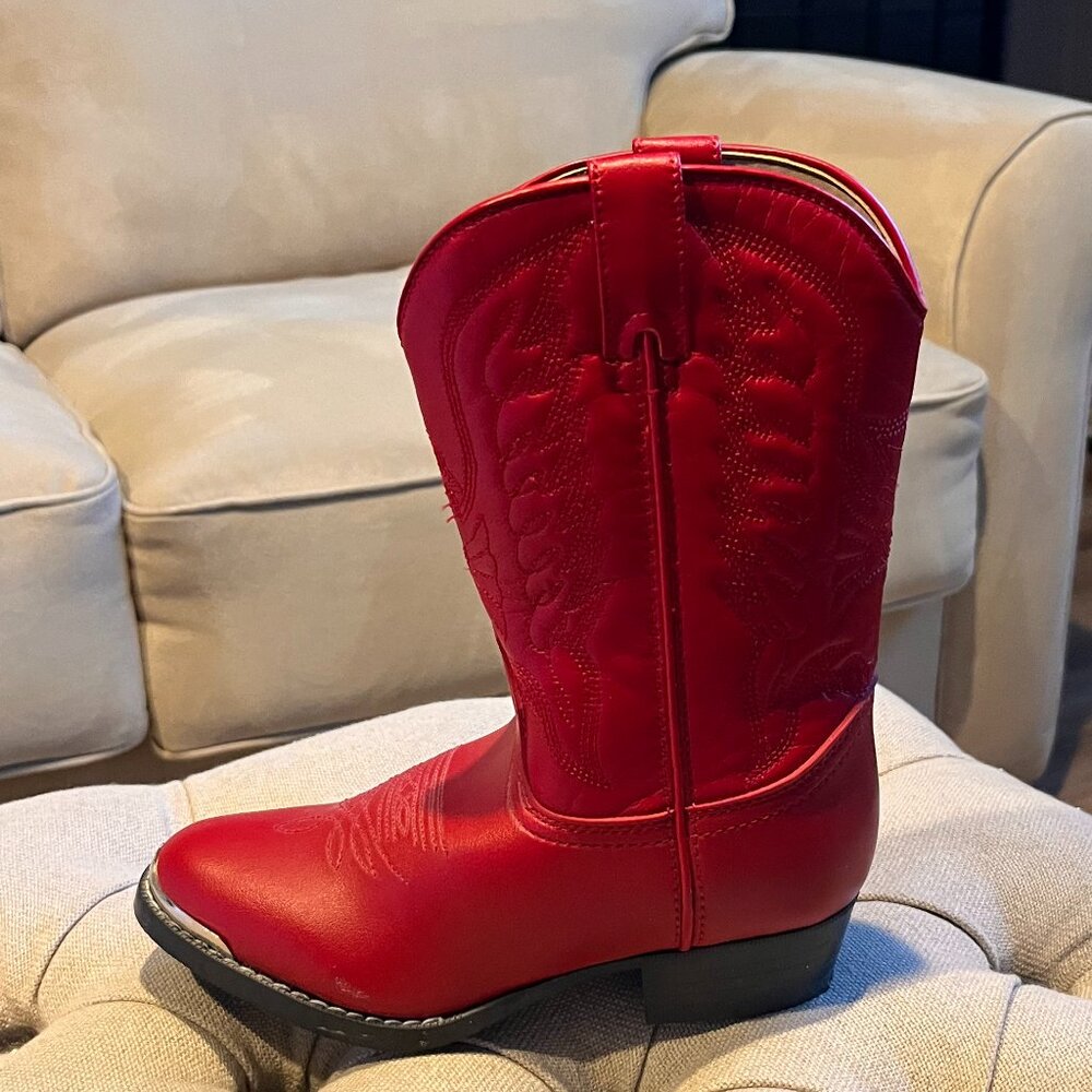 Never worn - kids red Durango boots - Sz 13.5